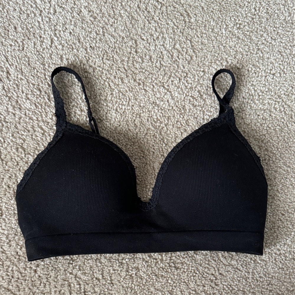 Black Lace Accent Bra
